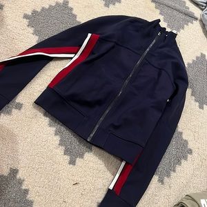 lululemon red white and blue jacket
